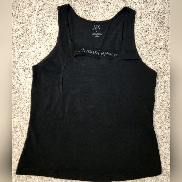 Armani Exchange tank sleeveless top Black XL - Picture 1 of 6